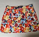 St Johns Bay XL Bright Floral Print Skort Mid Rise Photo 0
