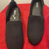 MIA Round Toe Flats Black Womens Size 9.5 Rosali Knit Slip On Shoes Photo 0