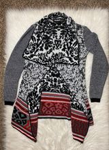 Desigual Reverse Weave Knit Aztec Boho Cardigan Medium  Photo 0