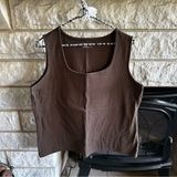 Coldwater Creek scoop neck layering tank top brown XL 16 Photo 0