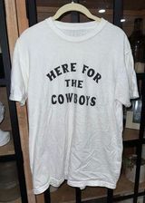 Here For The Cowboys rodeo graphic tee short sleeve crewneck tshirt jade western Photo 0