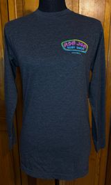 Surf Shop long Sleeve Grey Tee Shirt Size Small Photo 0