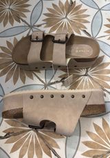 Altar'd State Platform Sandals Wedge Aubrey Brown Cognac 10 buckle straps Photo 0