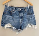 Levi’s 501 Cut Off Denim Shorts Size 33 Photo 0