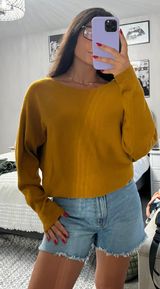 Yellow Long Sleeve Sweater  Photo 0