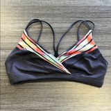 Free People Movement Colorful Striped Sports Bra.  Size XL Photo 0
