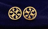 Tory Burch Circle Logo Stud Earring Photo 0