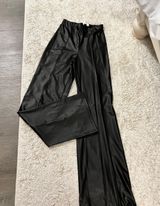 Leather Flare Pants Photo 0
