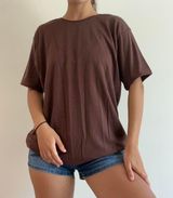 Josephine Chaus Chocolate Brown T-shirt Vintage Size M Photo 0