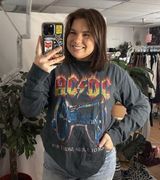 Daydreamer AC/DC For Those About To Rock Long Sleeve Shirt Gray Size Medium Photo 0