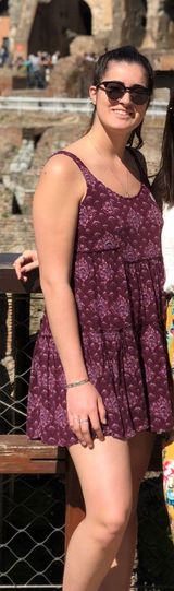 Outfitters Maroon Patterned Dress Photo 0