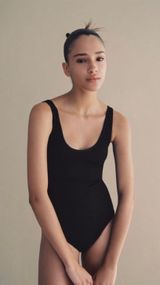 ZARA Black Seamless Bodysuit Photo 0