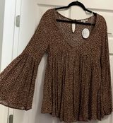 White Birch Bell Sleeve Boho Top Photo 0