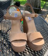 Steve Madden Nude Platform Wedge Heels Photo 0