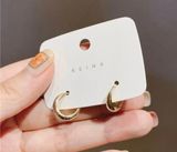 18K Gold Plated Small Hoop Earrings for Women Photo 0