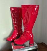 Red Knee High Boots Photo 0