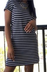 Loft Stripe Dress Size Medium Photo 0