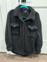 Love Tree Black Sherpa Coat  Photo 0