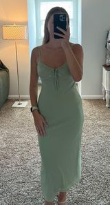 Grey bandit green maxi dress Photo 0
