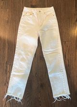 Topshop White Straight Jeans Photo 0