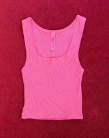 SKIMS cotton rib tank in sugar pink size XS Photo 0