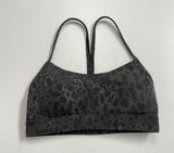 Sports Bra Flow Y Nulu Light Support Racerback Cheetah Camo Black Grey Photo 0