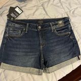 Silver Jean Co Boyfriend Shorts W31/L4.5 NWT Y2K Western Boho Festival Photo 0