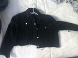 Boohoo Crop Black Denim Jacket Photo 0