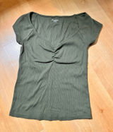 Old Navy green sweetheart ribbed top Photo 0