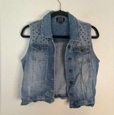 Fire Los Angeles  denim studded vest Photo 0