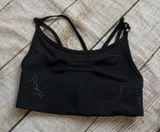 GYMSHARK Womens Exo Ultra Strappy Sports Bra Black Size Medium Photo 0