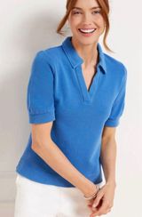 Talbot Beach Terry Johnny Collar Pullover Photo 0