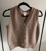 Tan/Brown Sweater Vest Brown Photo 0