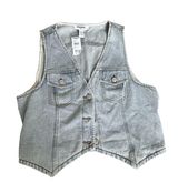 RSQ  tilly’s denim button up vest  Photo 0