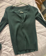 Aerie green long sleeve top Size S #aerie #loungewear Photo 0
