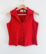 Loft Vintage Crop Button Down Photo 0