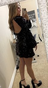 Black Sequin Dress  Photo 0
