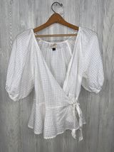 Universal Thread Puff Sleeve Wrap Top Photo 0
