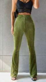 SheIn Green Flare Pants Photo 0