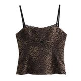 Zara leopard bow tank Photo 0