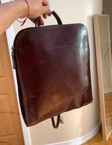 Vintage Y2K Leather Backpack Brown Photo 0