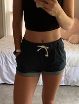 Divided blue sweat shorts Photo 0