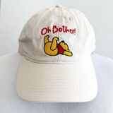 Disney Winnie the Pooh Embroidered Dad Hat Womens Cap Oh Bother Beige Fun Gift Photo 0