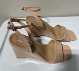Steve Madden Square Toe Strapy Wedge Size 9 Photo 0