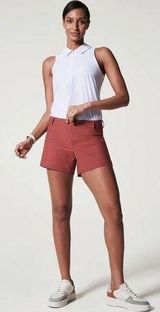 SPANX Sunwashed red 4" Sunshine Shorts Size XL NEW Photo 0