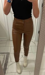 Vibrant Miu Leather Pants Photo 0