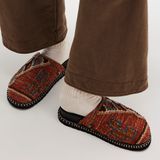 NWOB Free People Magic Carpet Mules in Terracotta Combo Photo 0