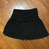 ZARA  Black Pleated Flowy Mini Skirt Photo 0