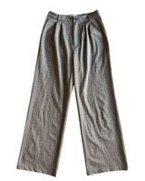 Reformation Brown Plaid Wide-Leg Pants- Size 8P Photo 0