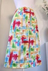 Talbots  Abstract Print Knee-Length Stretch Skirt Photo 0